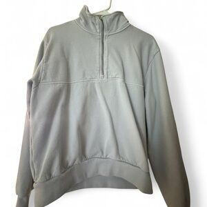Brandy Melville Baby Blue Fleece Quarter-Zip